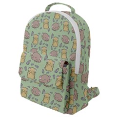 Hamster Pattern Flap Pocket Backpack (small) by Sapixe