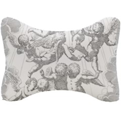 Angel Line Art Religion Angelic Seat Head Rest Cushion by Sapixe