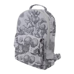 Angel Line Art Religion Angelic Flap Pocket Backpack (large) by Sapixe