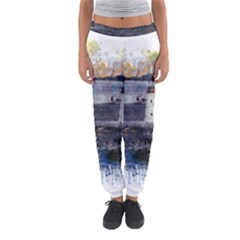 Lighthouse Art Sea Ocean Vintage Women s Jogger Sweatpants by Sapixe