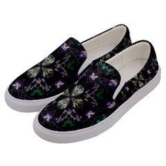 Fractal Fractal Art Texture Men s Canvas Slip Ons by Sapixe