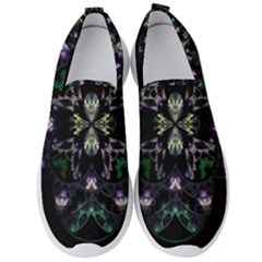 Fractal Fractal Art Texture Men s Slip On Sneakers