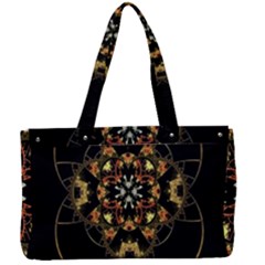 Fractal Stained Glass Ornate Canvas Work Bag