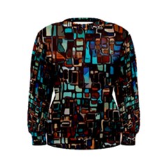 Stained Glass Mosaic Abstract Women s Sweatshirt by Sapixe