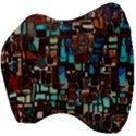 Stained Glass Mosaic Abstract Velour Head Support Cushion View4