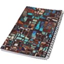 Stained Glass Mosaic Abstract 5.5  x 8.5  Notebook View2