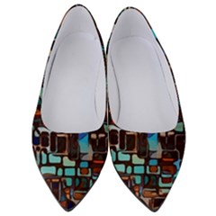 Stained Glass Mosaic Abstract Women s Low Heels by Sapixe