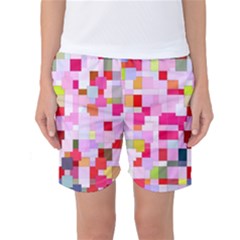 The Framework Paintings Square Women s Basketball Shorts by Sapixe