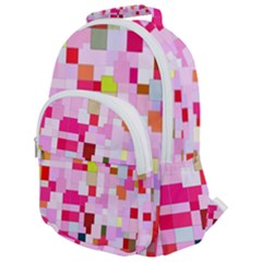 The Framework Paintings Square Rounded Multi Pocket Backpack