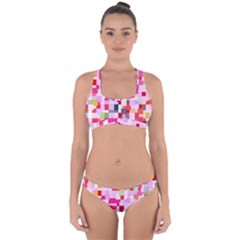 The Framework Paintings Square Cross Back Hipster Bikini Set by Sapixe