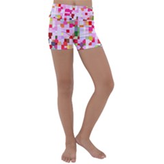 The Framework Paintings Square Kids  Lightweight Velour Yoga Shorts