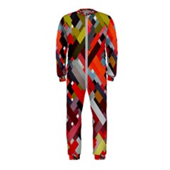 Maze Mazes Fabric Fabrics Color Onepiece Jumpsuit (kids) by Sapixe