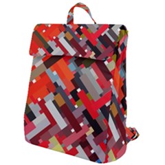 Maze Mazes Fabric Fabrics Color Flap Top Backpack by Sapixe