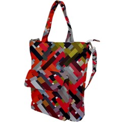 Maze Mazes Fabric Fabrics Color Shoulder Tote Bag by Sapixe