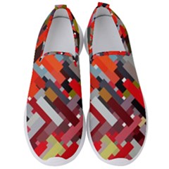 Maze Mazes Fabric Fabrics Color Men s Slip On Sneakers