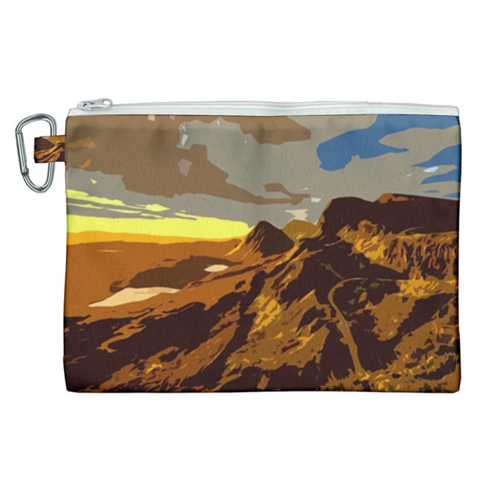 Scotland Monti Mountains Mountain Canvas Cosmetic Bag (XL)