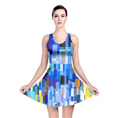 Color Colors Abstract Colorful Reversible Skater Dress by Sapixe