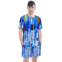 Color Colors Abstract Colorful Men s Mesh Tee And Shorts Set