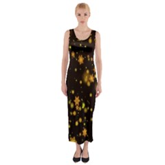 Background Black Blur Colorful Fitted Maxi Dress by Sapixe