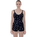 Scribbles Lines Drawing Picture Tie Front Two Piece Tankini View1