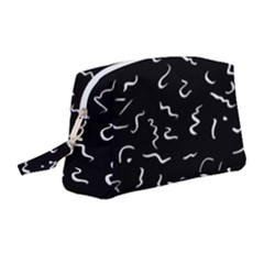 Scribbles Lines Drawing Picture Wristlet Pouch Bag (medium)