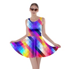 Abstract Background Colorful Pattern Skater Dress by Sapixe