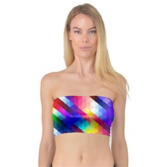 Abstract Background Colorful Pattern Bandeau Top by Sapixe