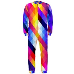 Abstract Background Colorful Pattern Onepiece Jumpsuit (men)  by Sapixe