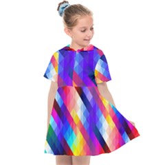 Abstract Background Colorful Pattern Kids  Sailor Dress by Sapixe