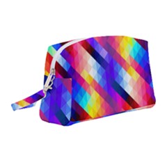 Abstract Background Colorful Pattern Wristlet Pouch Bag (medium)