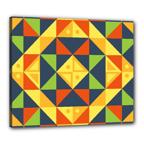 Background Geometric Color Canvas 24  X 20  (stretched) by Sapixe