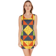 Background Geometric Color Bodycon Dress by Sapixe