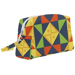 Background Geometric Color Wristlet Pouch Bag (large) by Sapixe