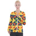 Background Geometric Color Casual Zip Up Jacket View1