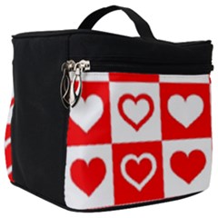 Background Card Checker Chequered Make Up Travel Bag (big) by Sapixe