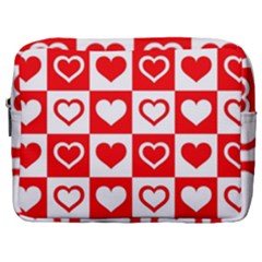 Background Card Checker Chequered Make Up Pouch (large) by Sapixe