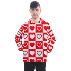 Background Card Checker Chequered Men s Half Zip Pullover