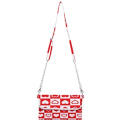 Background Card Checker Chequered Mini Crossbody Handbag by Sapixe