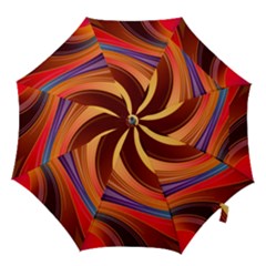 Abstract Colorful Background Wavy Hook Handle Umbrellas (large) by Sapixe