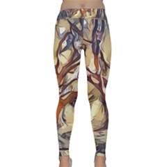 Tree Forest Woods Nature Landscape Classic Yoga Leggings by Sapixe