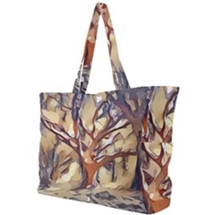 Tree Forest Woods Nature Landscape Simple Shoulder Bag by Sapixe