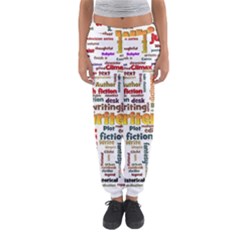 Writing Author Motivation Words Women s Jogger Sweatpants by Sapixe