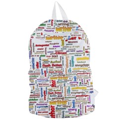 Writing Author Motivation Words Foldable Lightweight Backpack by Sapixe