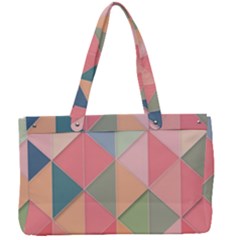 Background Geometric Triangle Canvas Work Bag