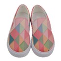 Background Geometric Triangle Women s Canvas Slip Ons View1