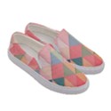 Background Geometric Triangle Women s Canvas Slip Ons View3