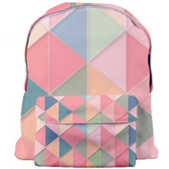 Background Geometric Triangle Giant Full Print Backpack