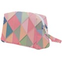 Background Geometric Triangle Wristlet Pouch Bag (Large) View2