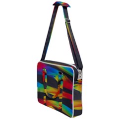 Colorful Background Cross Body Office Bag