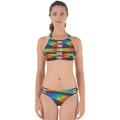 Colorful Background Perfectly Cut Out Bikini Set by Sapixe